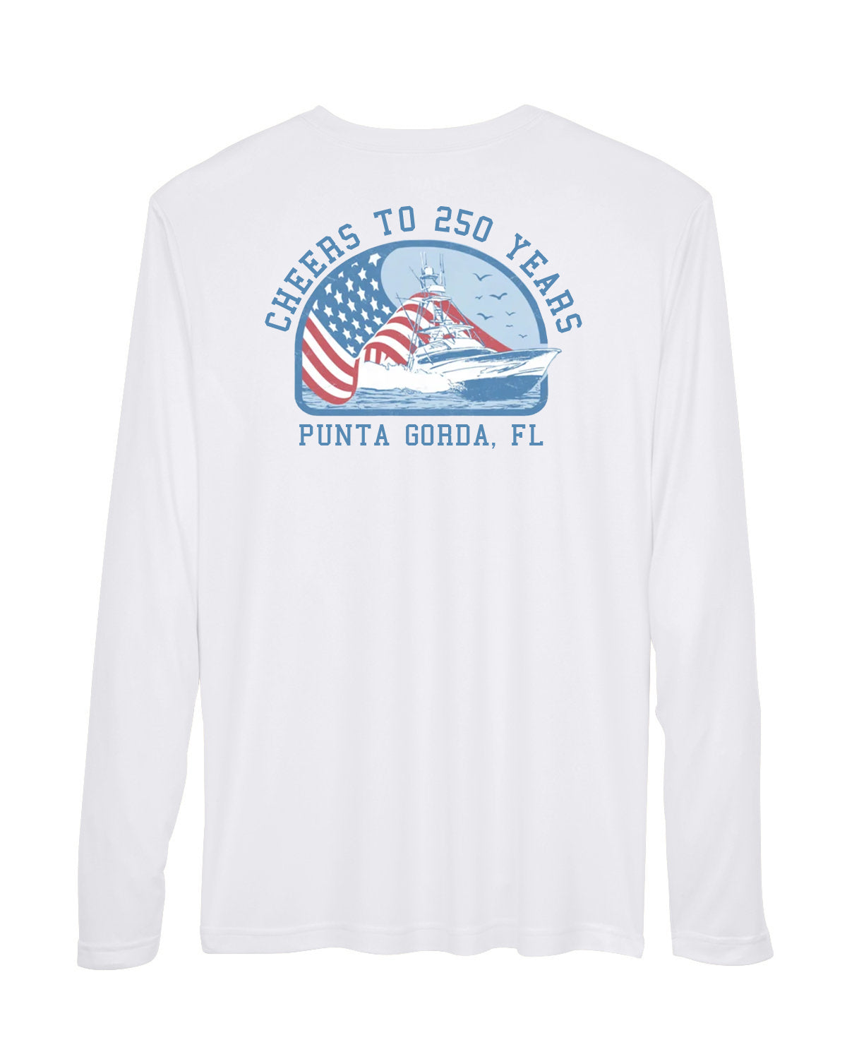Punta Gorda Cheers to 250 Years Long Sleeve Sun Protection Shirt