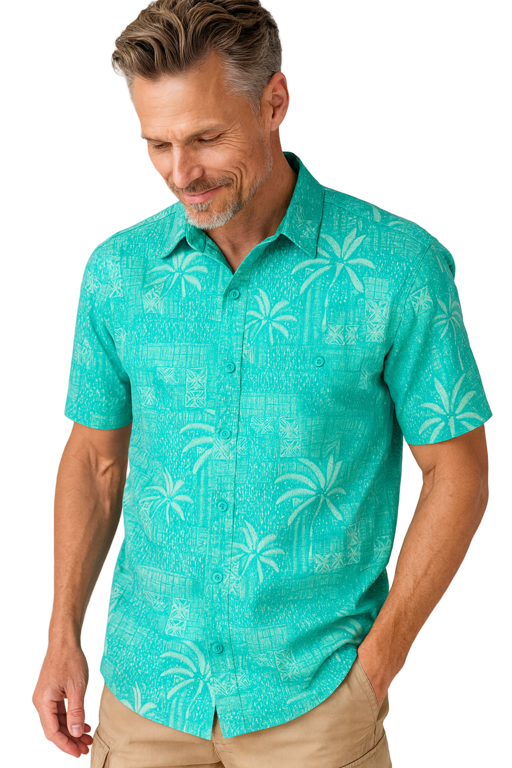 Mallorca Palms Print Shirt by Weekender