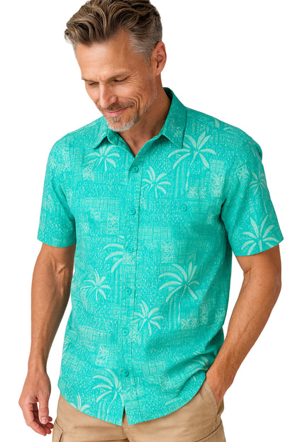 Mallorca Palms Print Shirt by Weekender