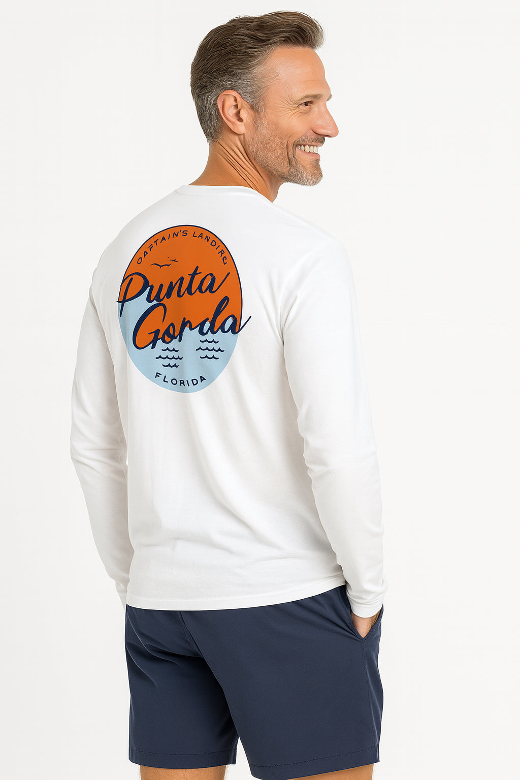 Punta Gorda Salty Sunset Long Sleeve Sun Protection Shirt