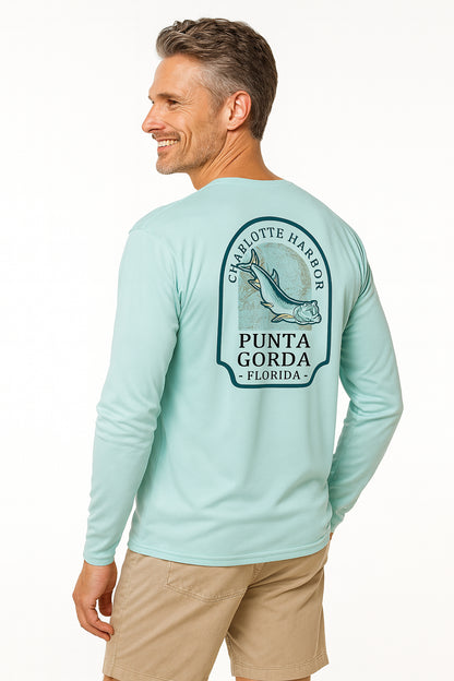 Punta Gorda Tarpon Crest Long Sleeve Sun Protection Shirt