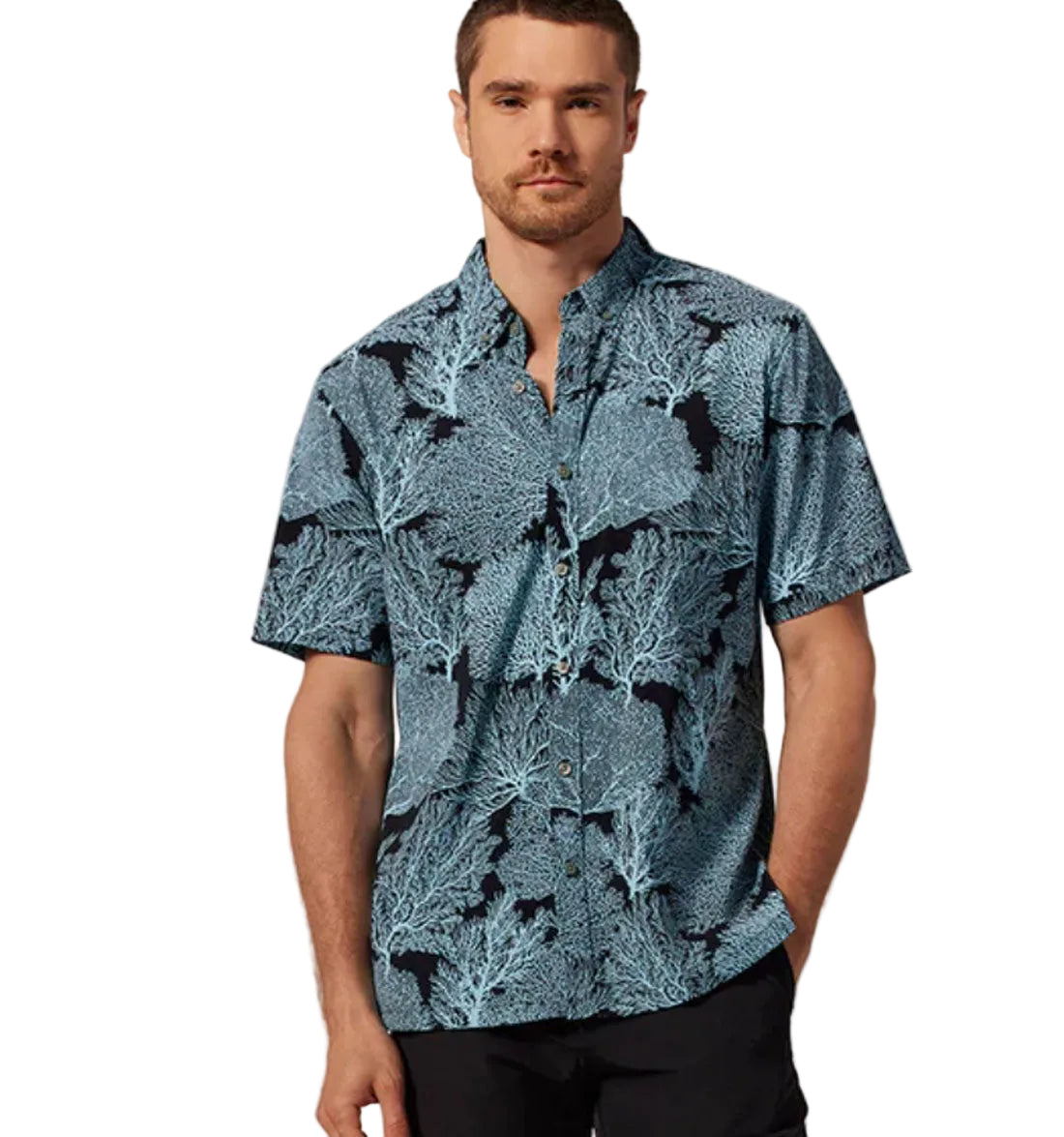 Coral Borealis Tradewind Technology™ Shirt by Tori Richard