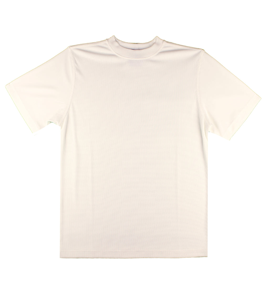 Ribbed Mock Crew or V-Neck Shirt by Tulliano