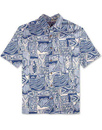 Grapemist Cotton Sateen Shirt by Bamboo Cay