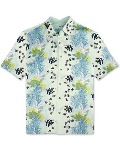 Coral Cotton Sateen Shirt by Bamboo Cay