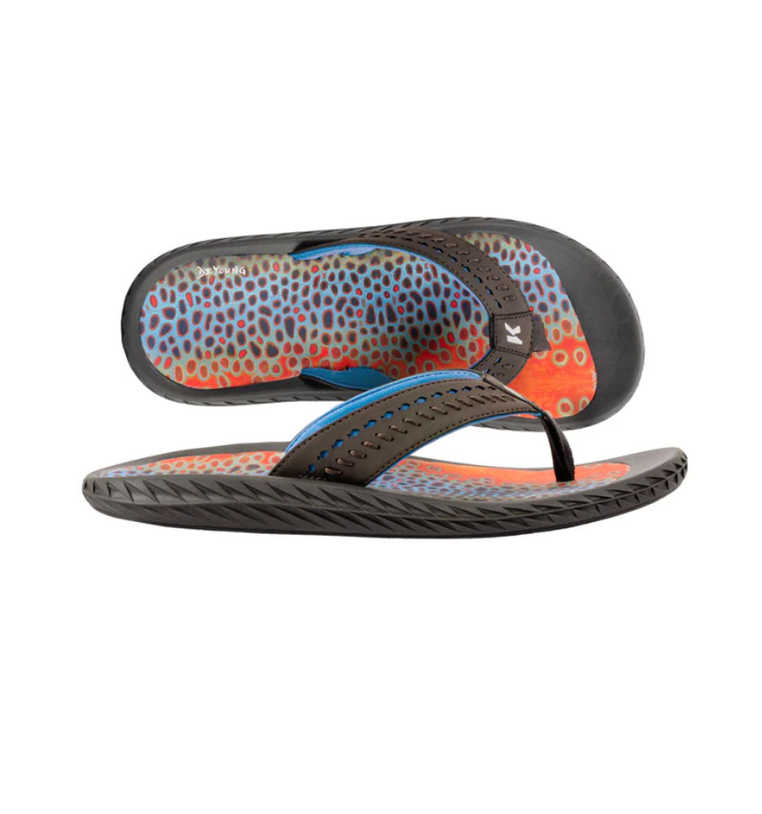 Fish-Flip Sandals by Korkers - Brown Trout