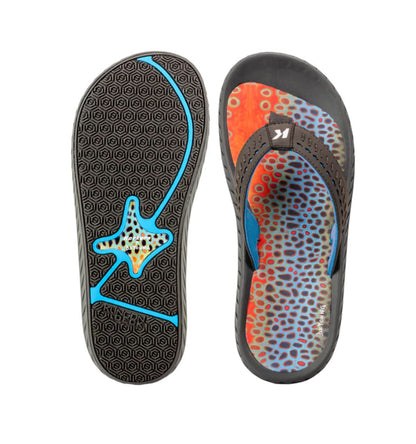 Fish-Flip Sandals by Korkers - Brown Trout