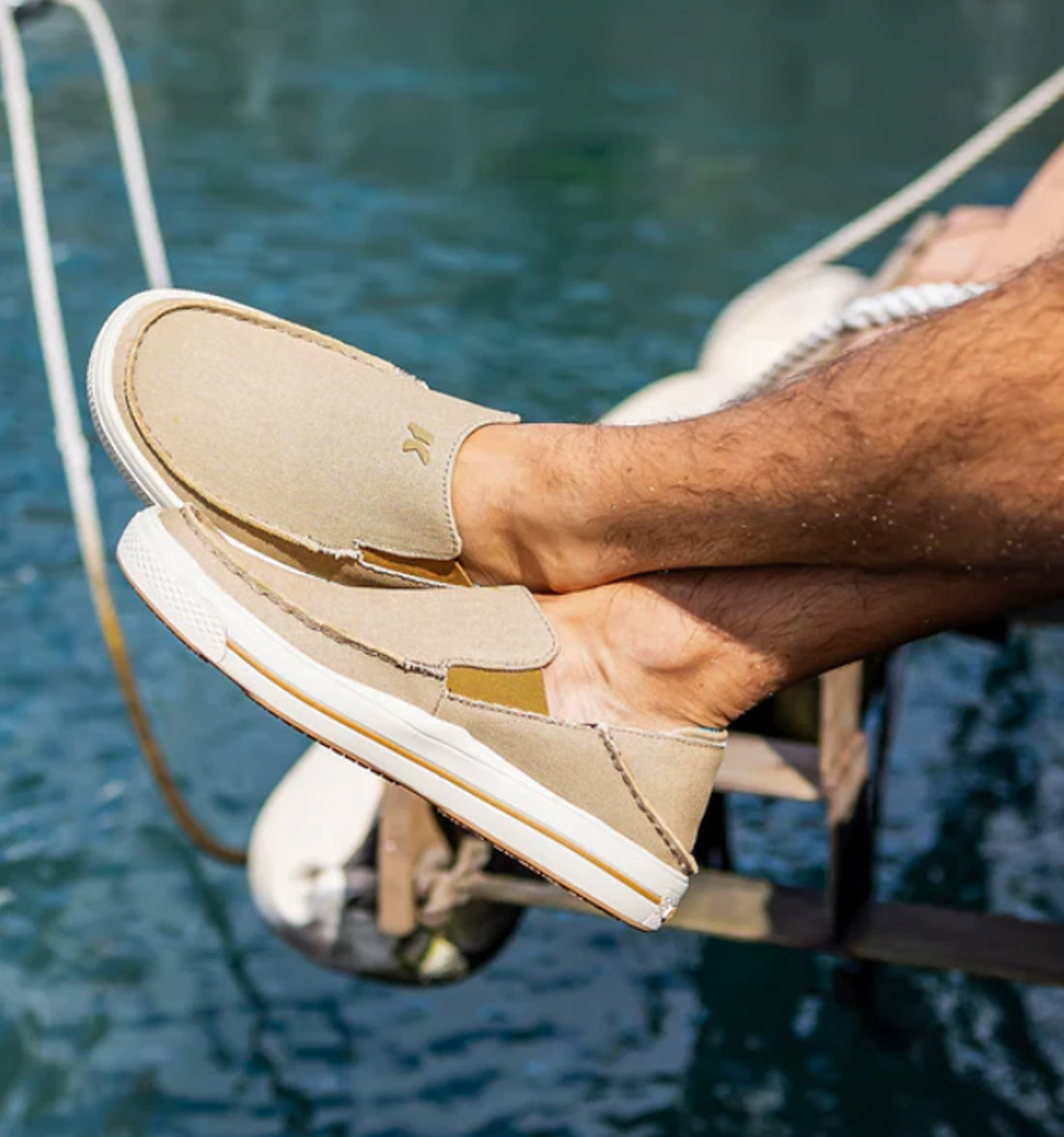 Fish-Moc Slip On Canvas Shoe by Korkers - Dorado