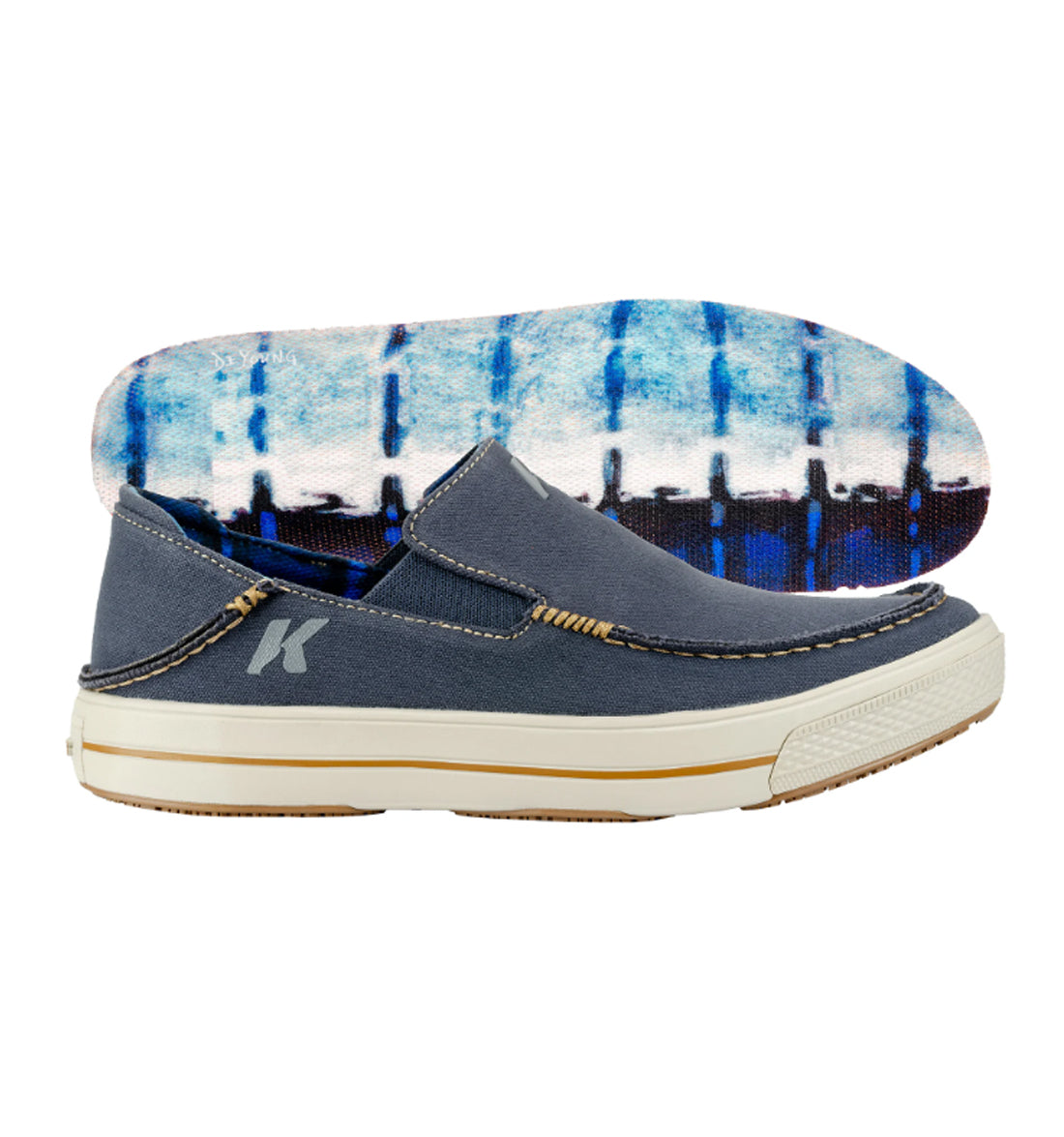 Fish-Moc Slip On Canvas Shoe by Korkers - Marlin