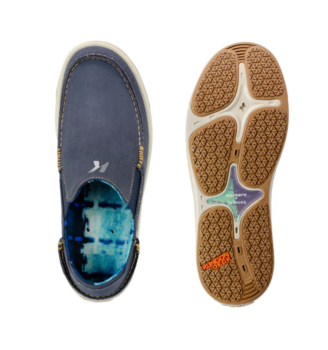 Fish-Moc Slip On Canvas Shoe by Korkers - Marlin