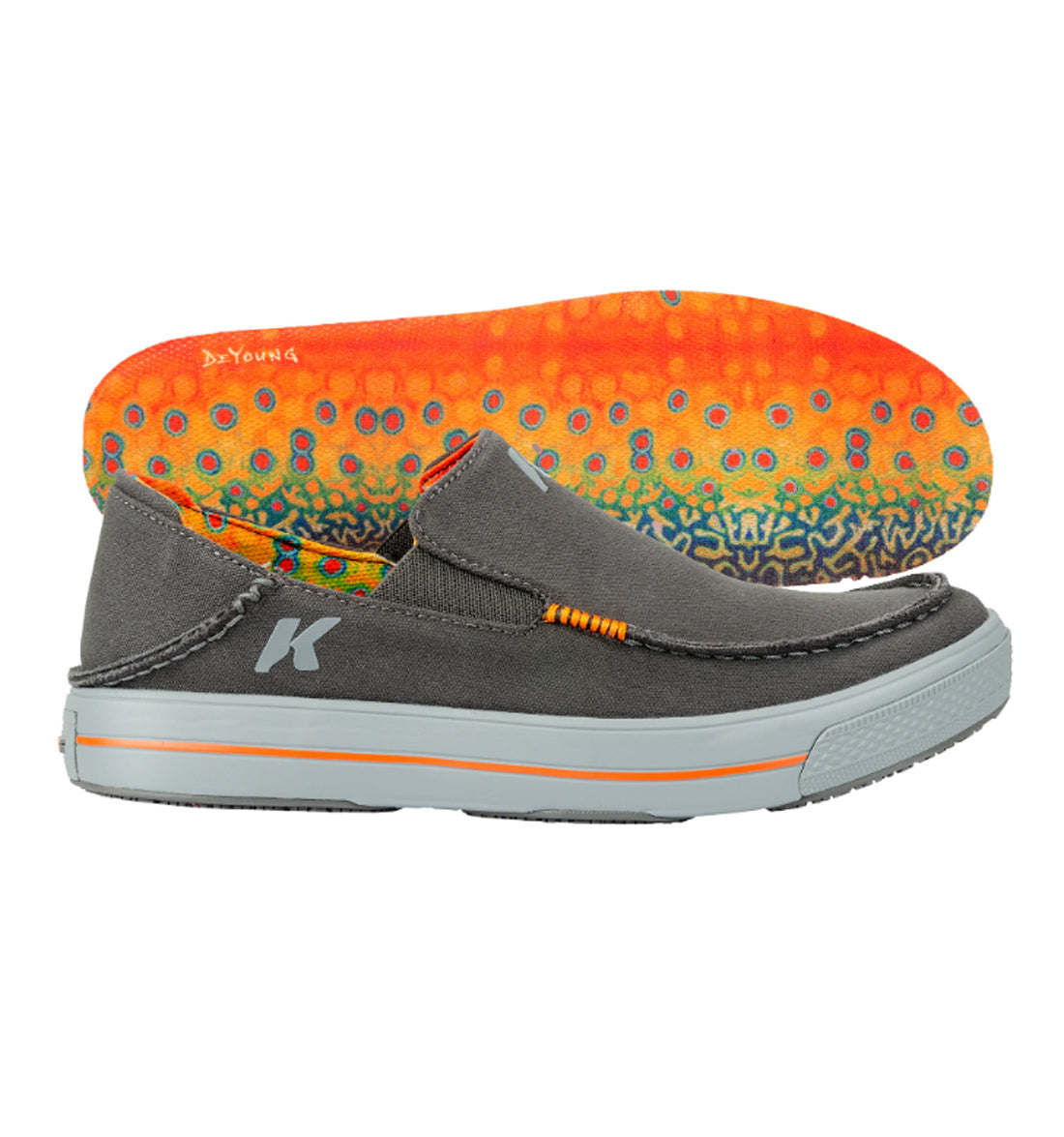 Fish-Moc Slip On Canvas Shoe by Korkers - Brook Trout