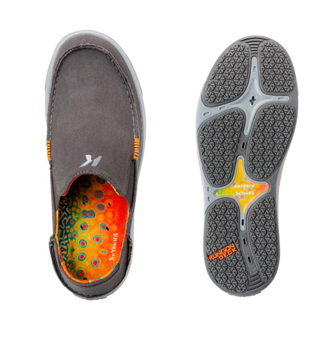 Fish-Moc Slip On Canvas Shoe by Korkers - Brook Trout