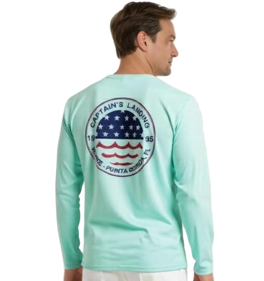 Captain's Landing America Long Sleeve Sun Protection Shirt