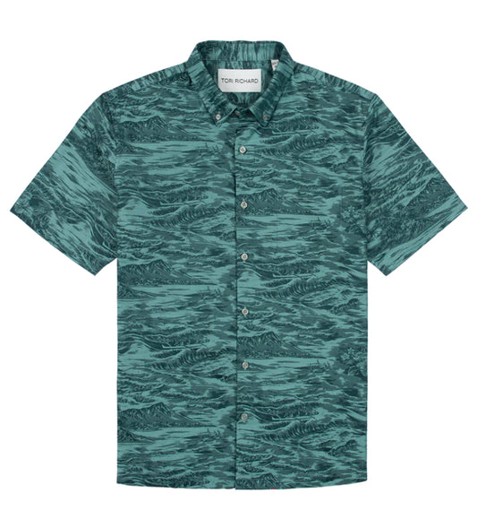 Gold Coast Jacquard Cotton Shirt by Tori Richard