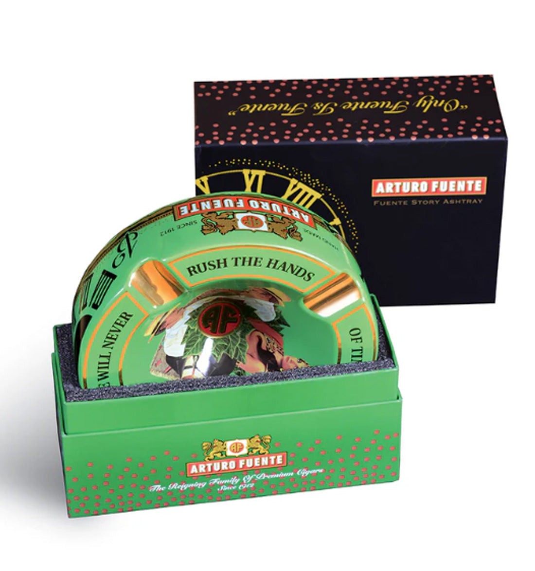Arturo Fuente Round Ceramic "Hands of Time" Cigar Ashtray