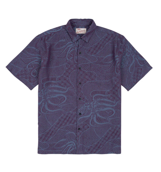 Ho'o Nalo Jacquard Hawaiian Shirt by Kahala