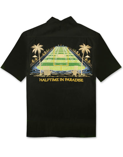 Halftime in Paradise Polynosic Camp Shirt by Bamboo Cay