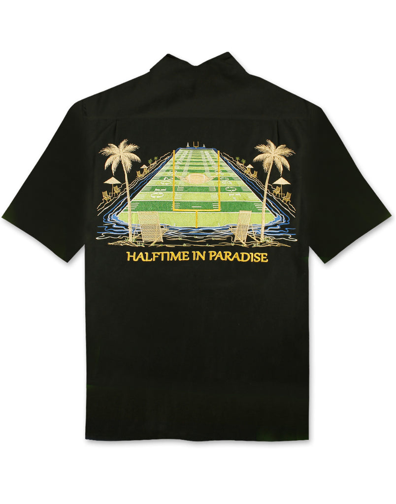Halftime in Paradise Polynosic Camp Shirt by Bamboo Cay