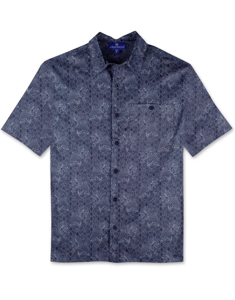 Island Leaves Print Shirt by Weekender