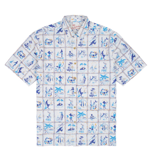 Island Scenes Hawaiian Shirt by Kahala