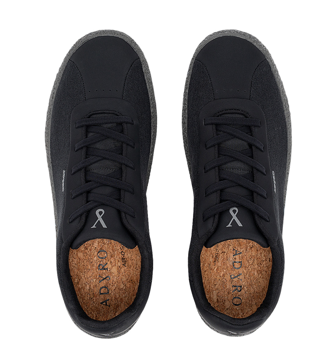 Primo Casual Performance Sneaker by Adyro - Jet Black