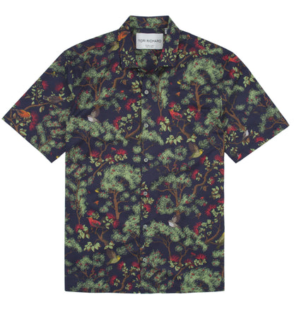 Jewels of the Rainforest Cotton Lawn Shirt by Tori Richard