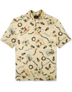 Jingle Barrels Hawaiian Christmas Shirt by Quiksilver - Eggnog