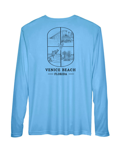 Venice Beach Scenic Long Sleeve Sun Protection Shirt
