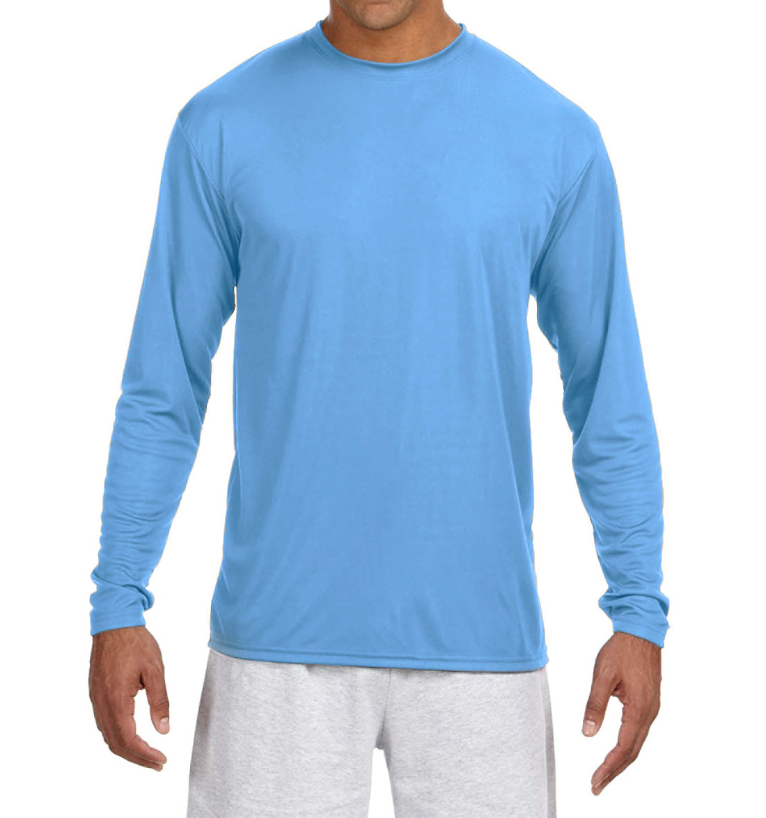 Men's Cooling Performance Long Sleeve Shirt by A4