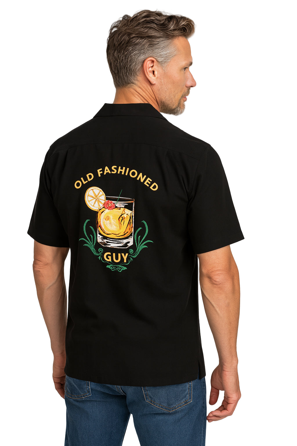 Old Fashioned Guy Embroidered Back Shirt by Weekender