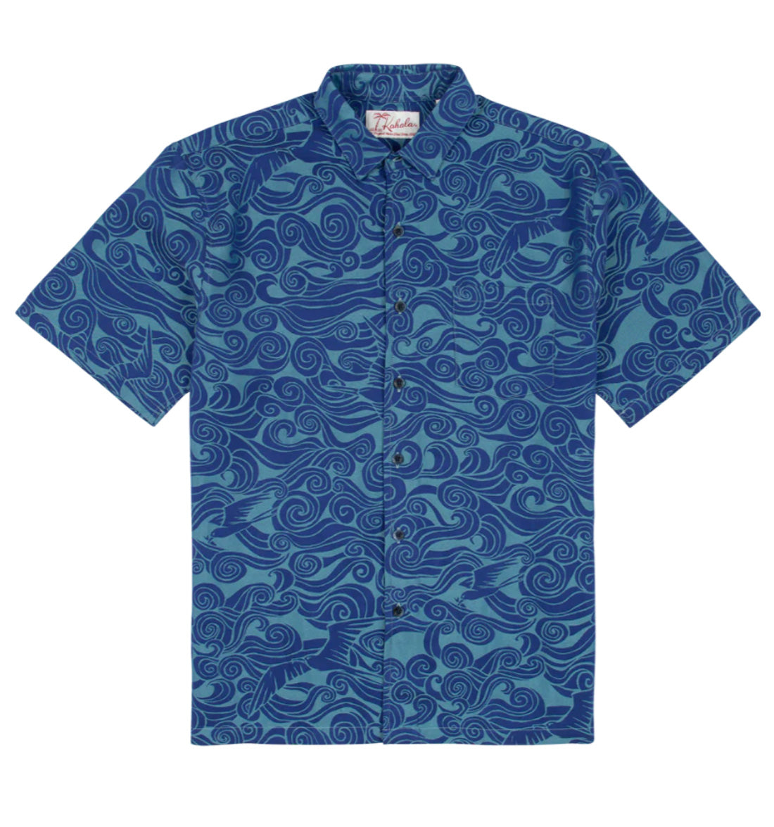 Makani Nui Jacquard Hawaiian Shirt by Kahala