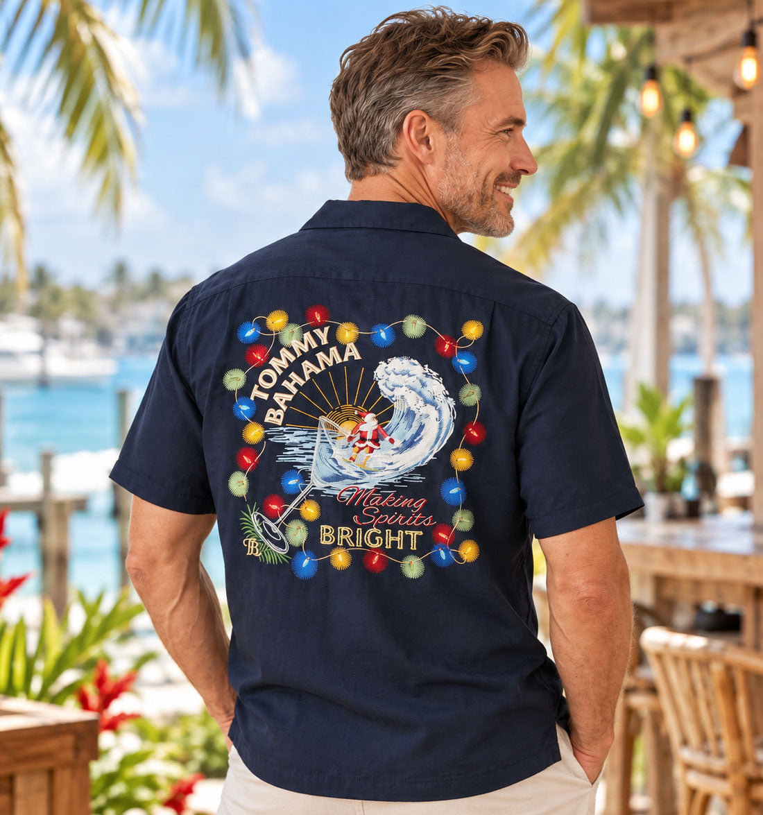 Making Spirits Brighter Christmas Shirt by Tommy Bahama