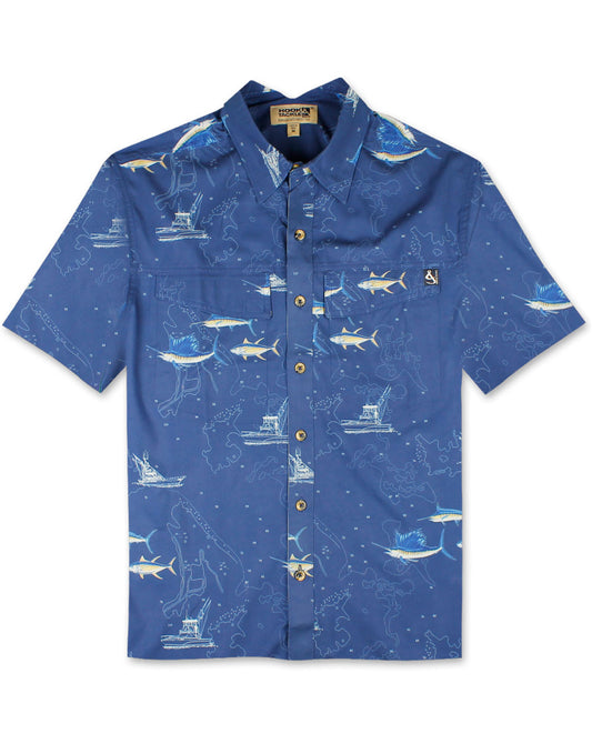 Marine Charts Short Sleeve Shirt by Hook & Tackle
