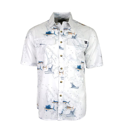 Marine Charts Short Sleeve Shirt by Hook & Tackle