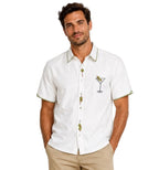 Martini Hour Embroidered Shirt by Weekender