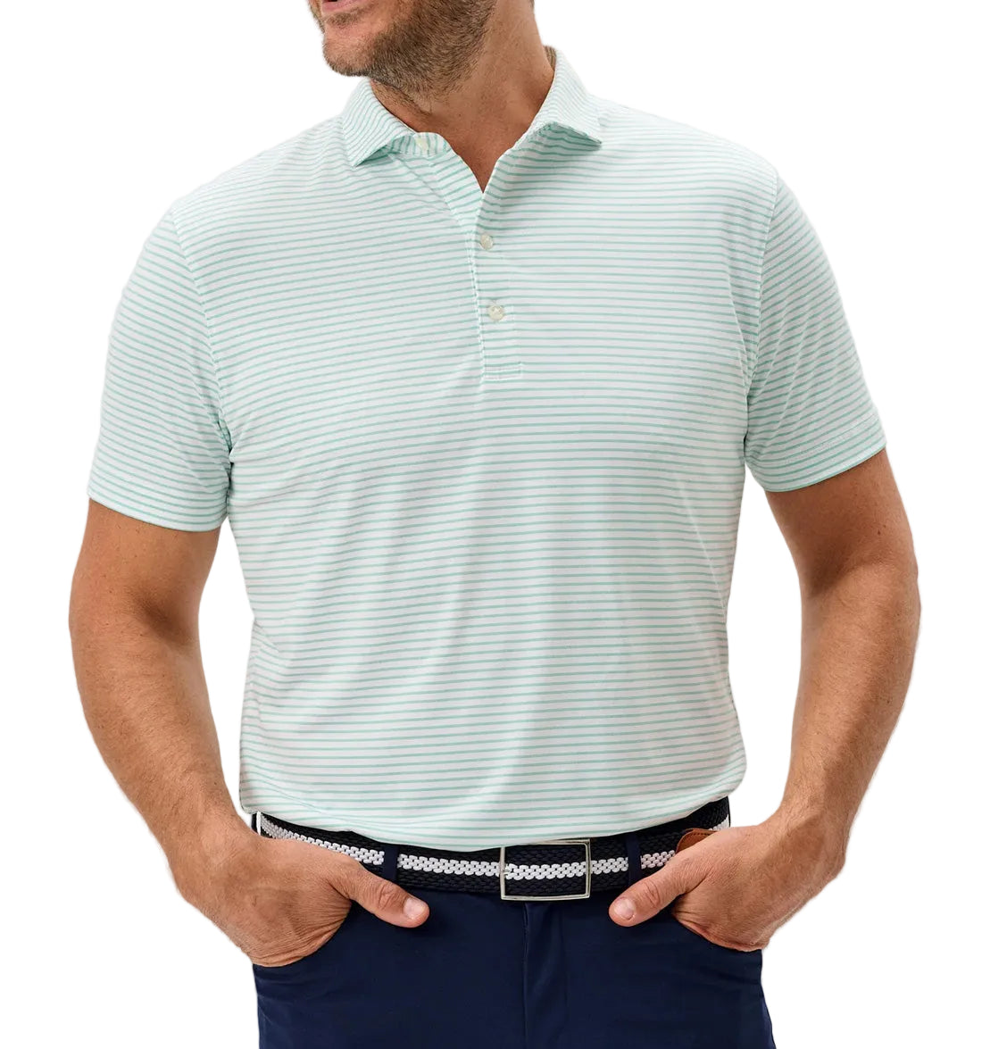 Michael Stripe Performance Polo by Johnnie-O