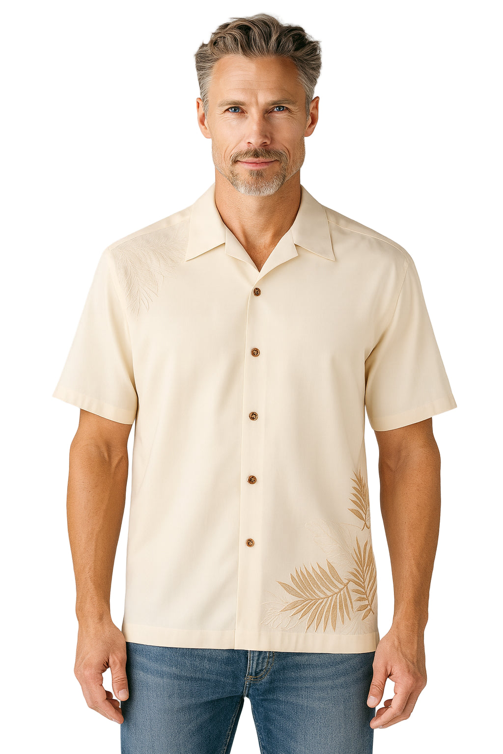 Royal Tropical Polynosic Camp Shirt by Bamboo Cay