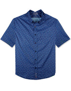 Fins Out Anchors Performance Print Shirt by Bluefin