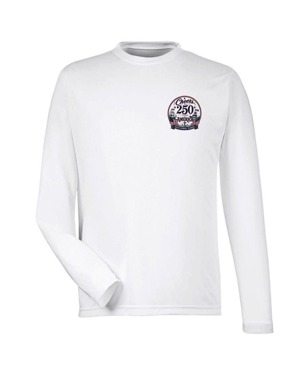 Punta Gorda Cheers to 250 Years America Long Sleeve Sun Protection Shirt