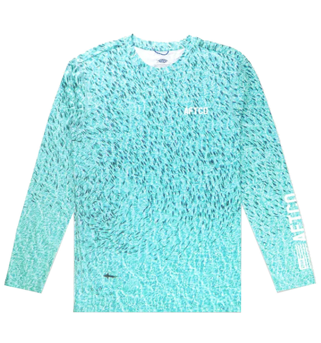 Overview Printed Long Sleeve Sun Protection Shirt by Aftco