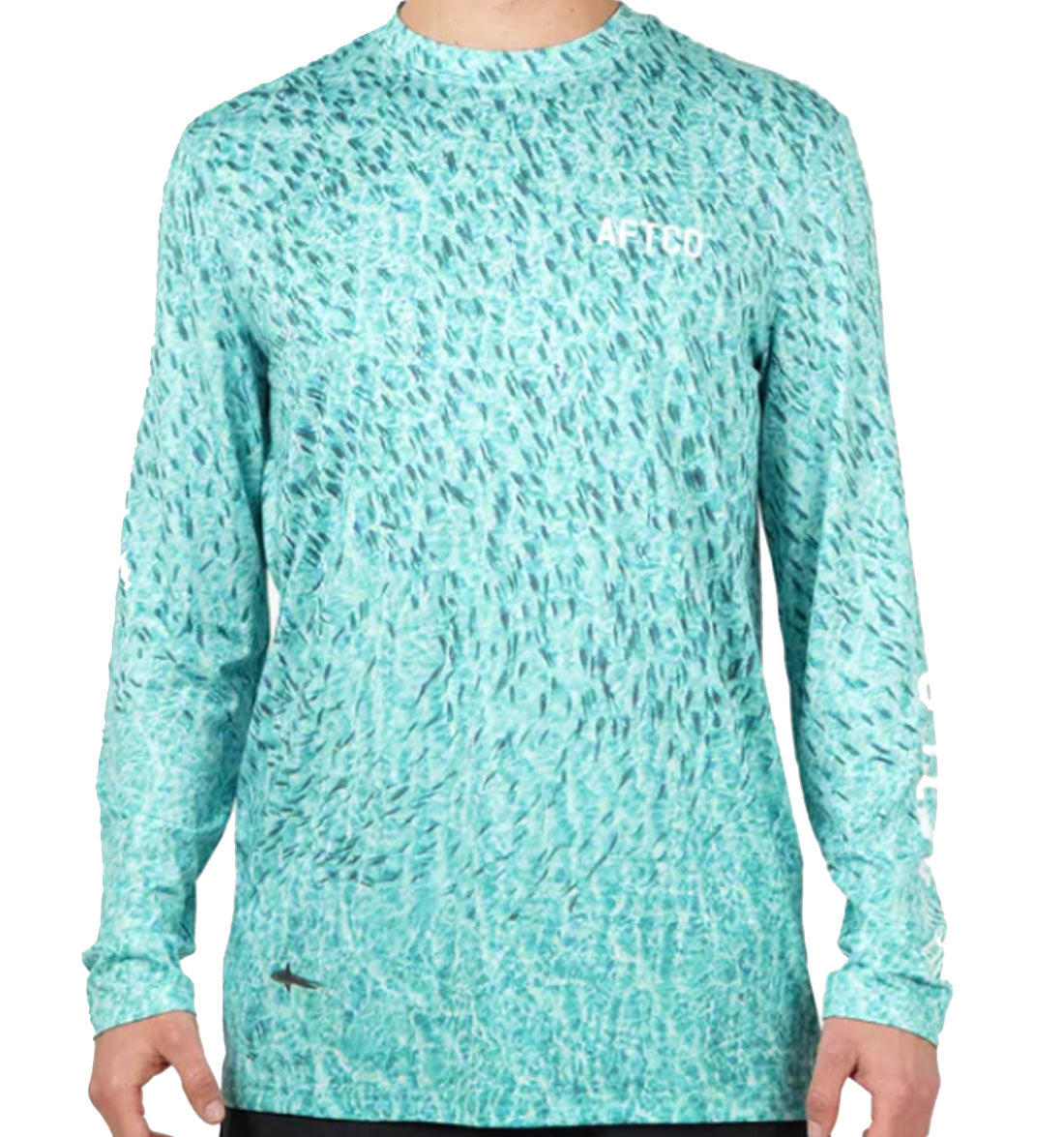 Overview Printed Long Sleeve Sun Protection Shirt by Aftco