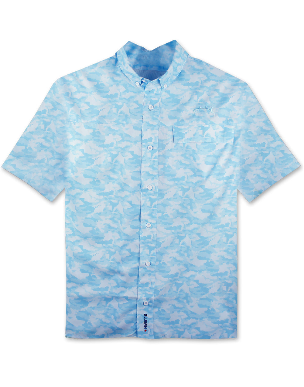 Pixel Camo Performance Print Shirt by Bluefin