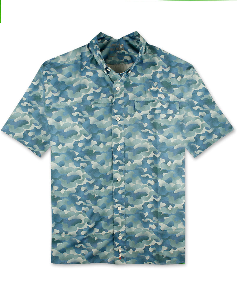 Camo Performance Print Shirt by Bluefin