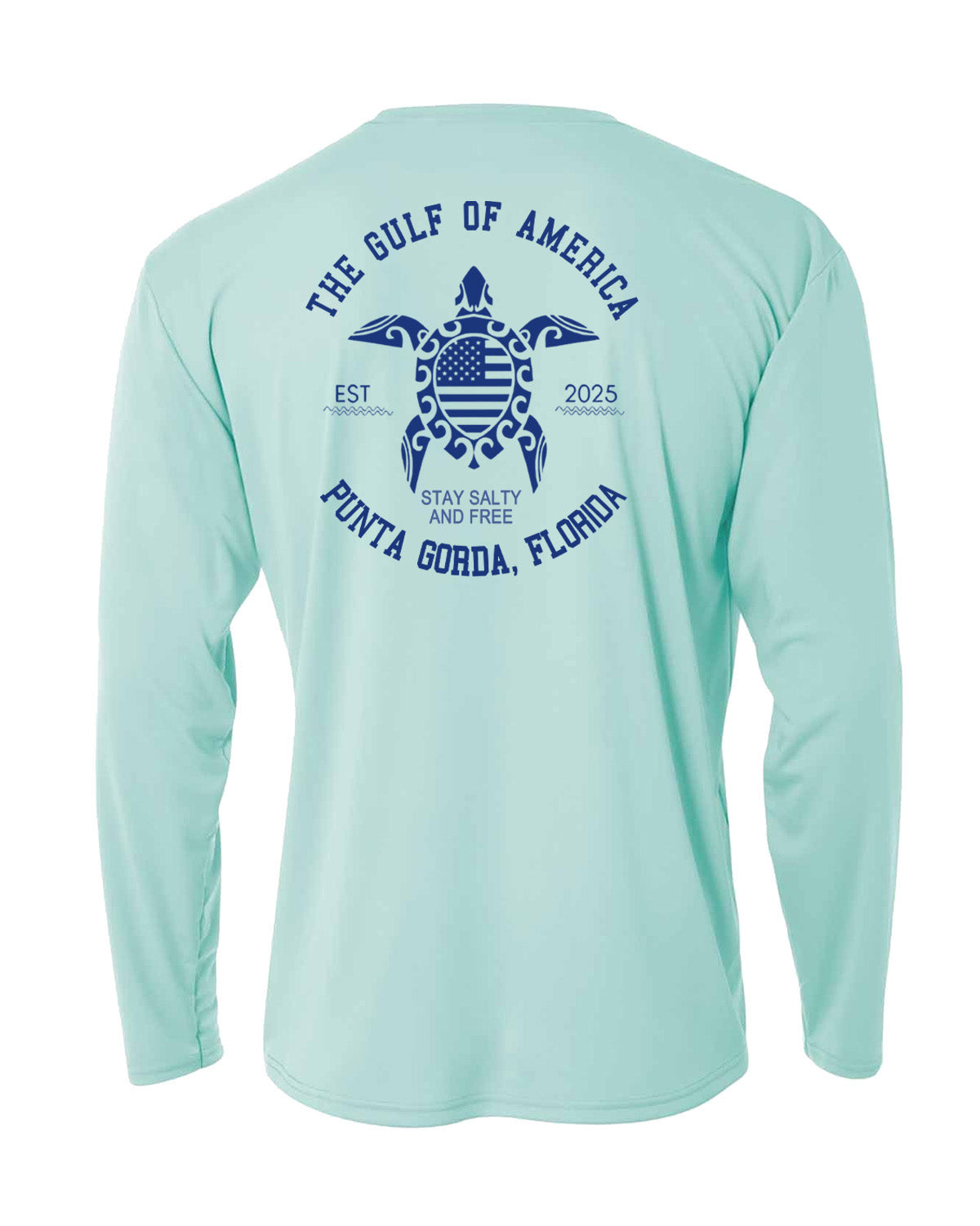 Punta Gorda Gulf of America Turtle Long Sleeve Sun Protection Shirt
