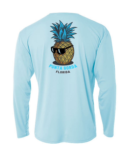 Punta Gorda Cool Pineapple Long Sleeve Sun Protection Shirt