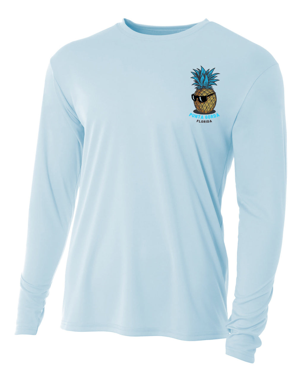 Punta Gorda Cool Pineapple Long Sleeve Sun Protection Shirt