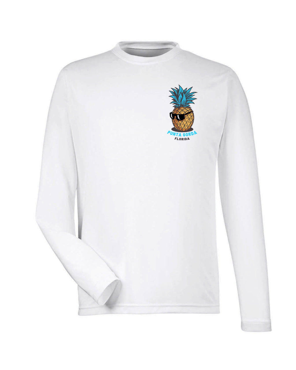 Punta Gorda Cool Pineapple Long Sleeve Sun Protection Shirt