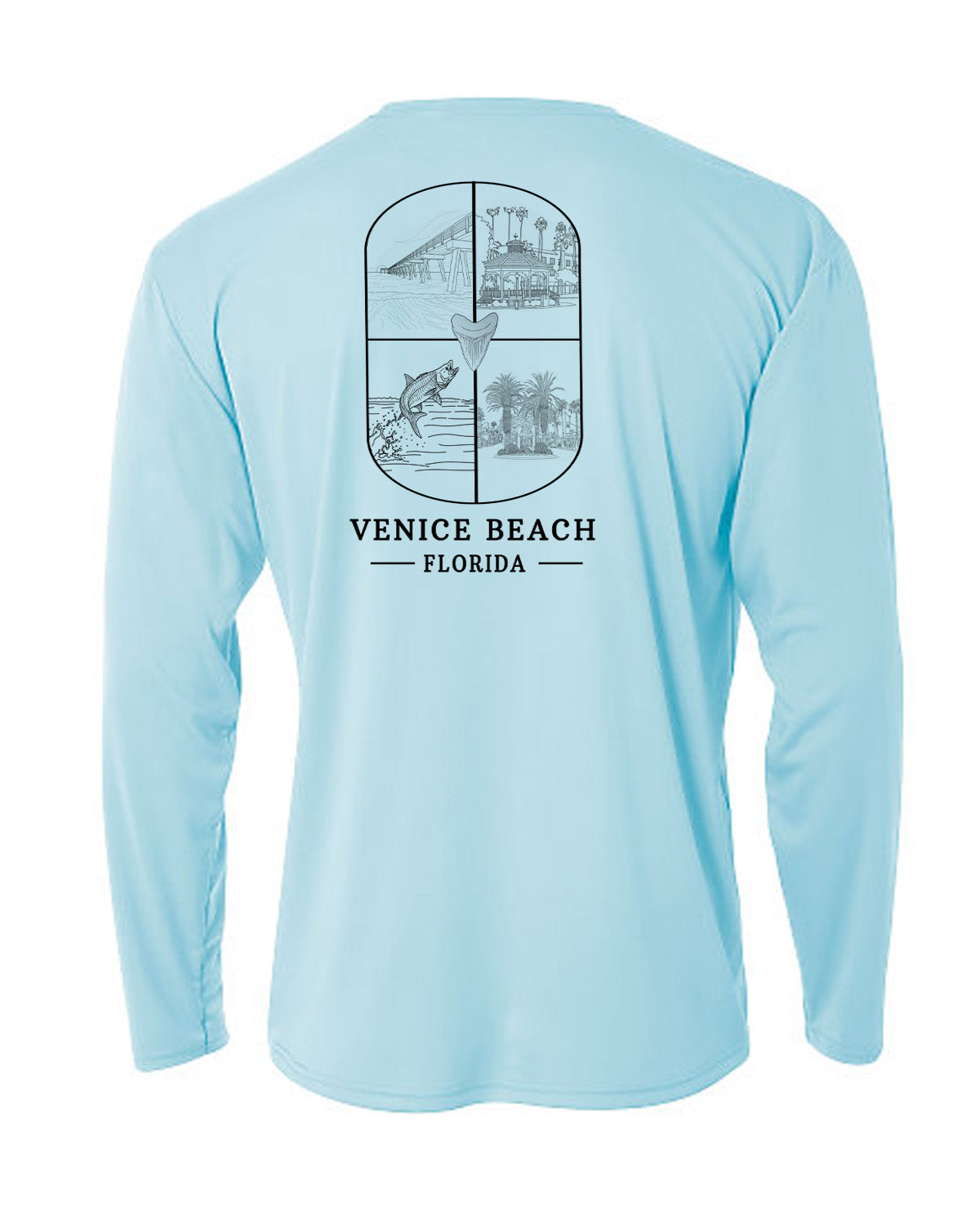 Venice Beach Scenic Long Sleeve Sun Protection Shirt