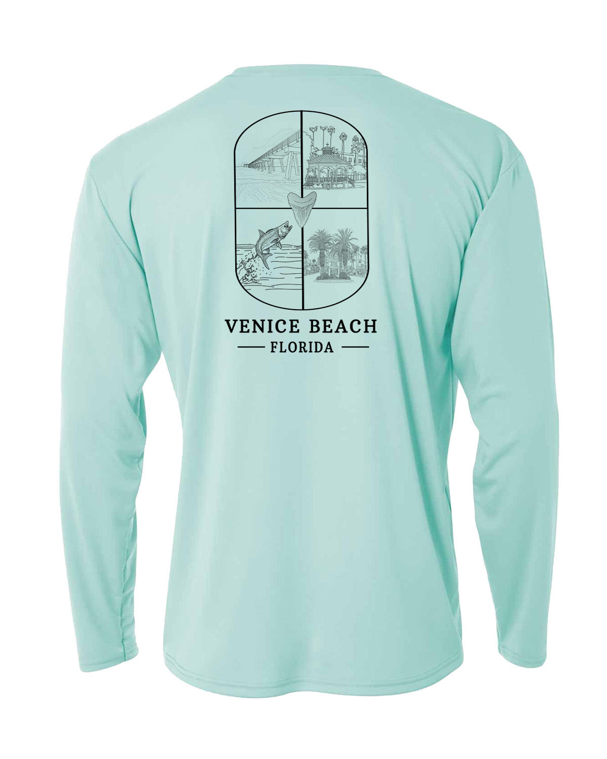Venice Beach Scenic Long Sleeve Sun Protection Shirt