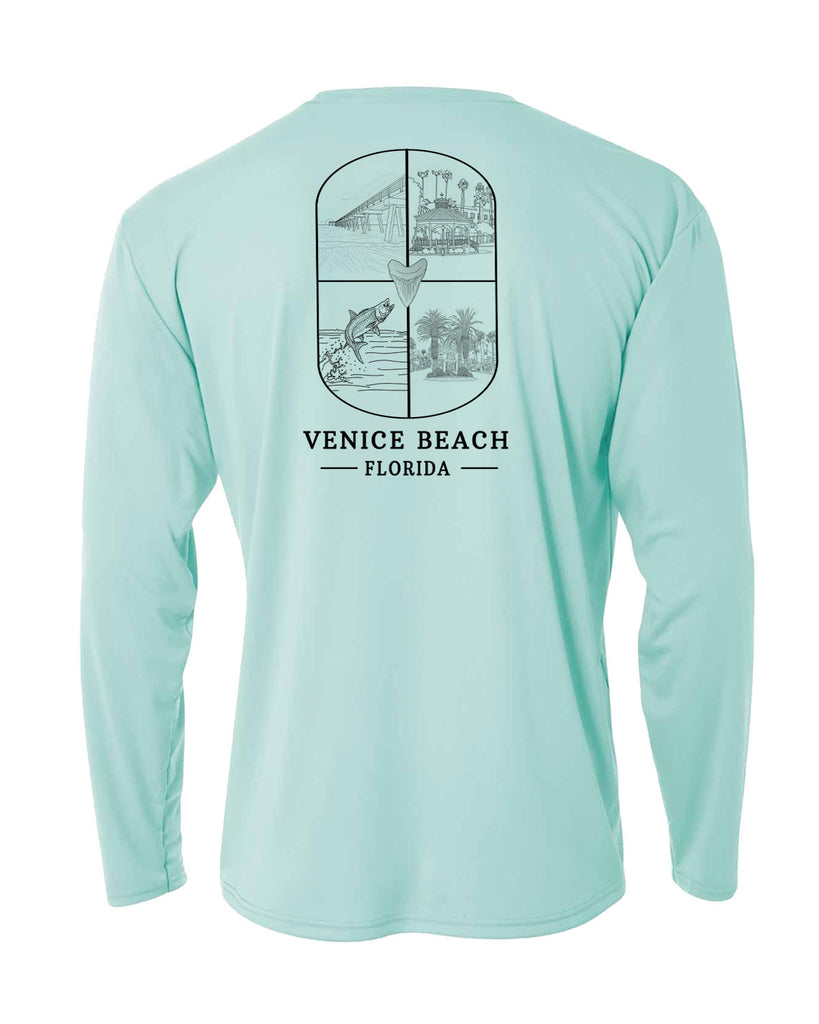 Venice Beach Scenic Long Sleeve Sun Protection Shirt